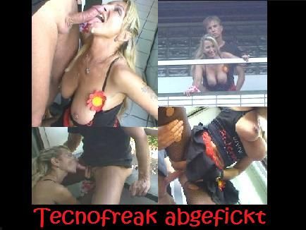 Tecnofreak in Public abgefickt